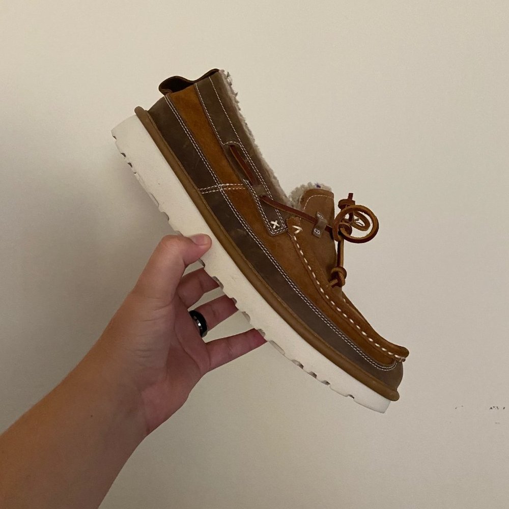 Ugg loafers with laces
